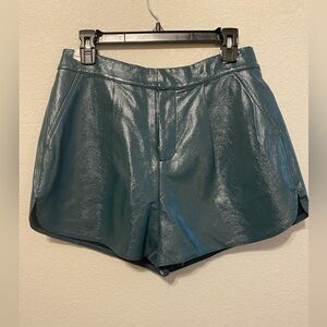 Grey Lab Faux Leather Women’s Shorts. Size Medium. NWT